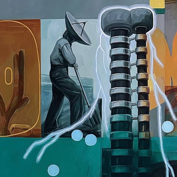 Dark unicorn Surrealistic Painting Serhii Hrekh - Subjektiv.art