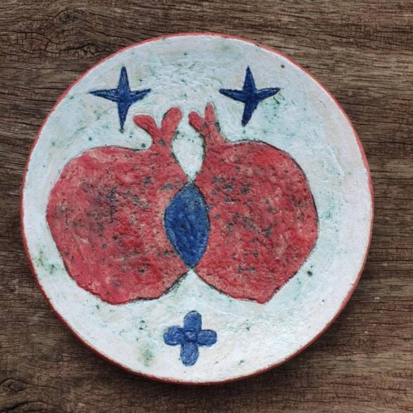 Pomegranate Ceramics Set Fine Art Ceramic David Sharashydze - Subjektiv.art