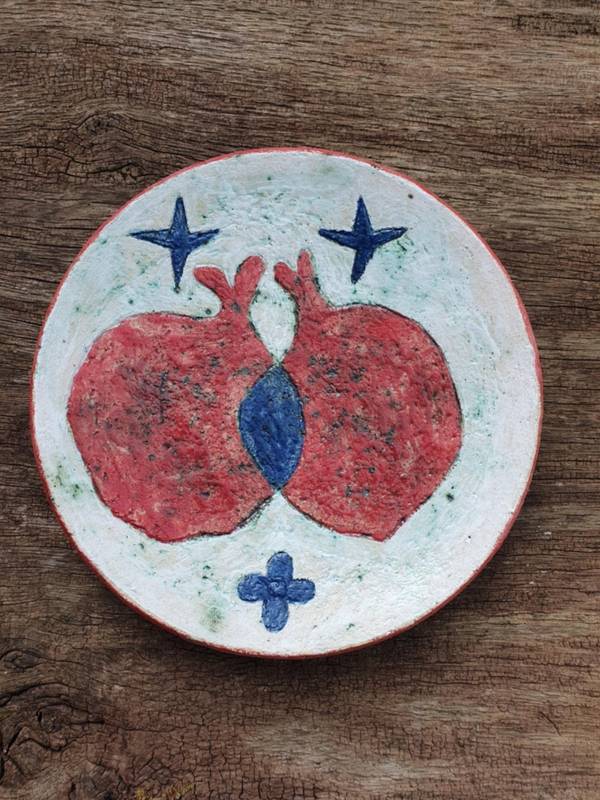 Pomegranate Ceramics Set Fine Art Ceramic David Sharashydze - Subjektiv.art