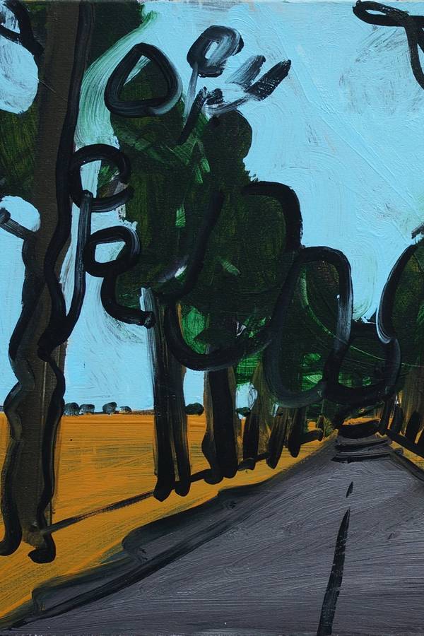 The Road Series Fine Art Painting Olena Pryduvalova - Subjektiv.art