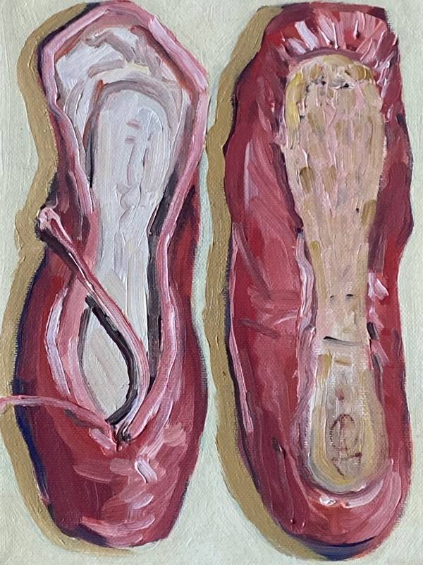 A painting from series “Little res shoes” Painting Darina Smolkina - Subjektiv.art