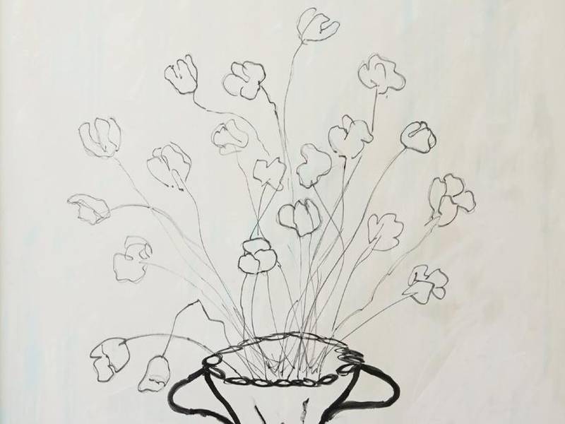 Poppy flower Fine Art Painting Dmytro Kozynets - Subjektiv.art
