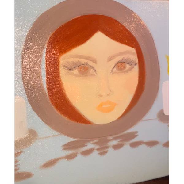 In the mirror Fine Art Painting Zohreh Fattah - Subjektiv.art