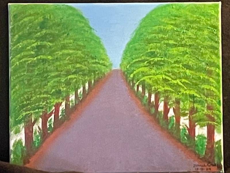 Green way Fine Art Painting Zohreh Fattah - Subjektiv.art