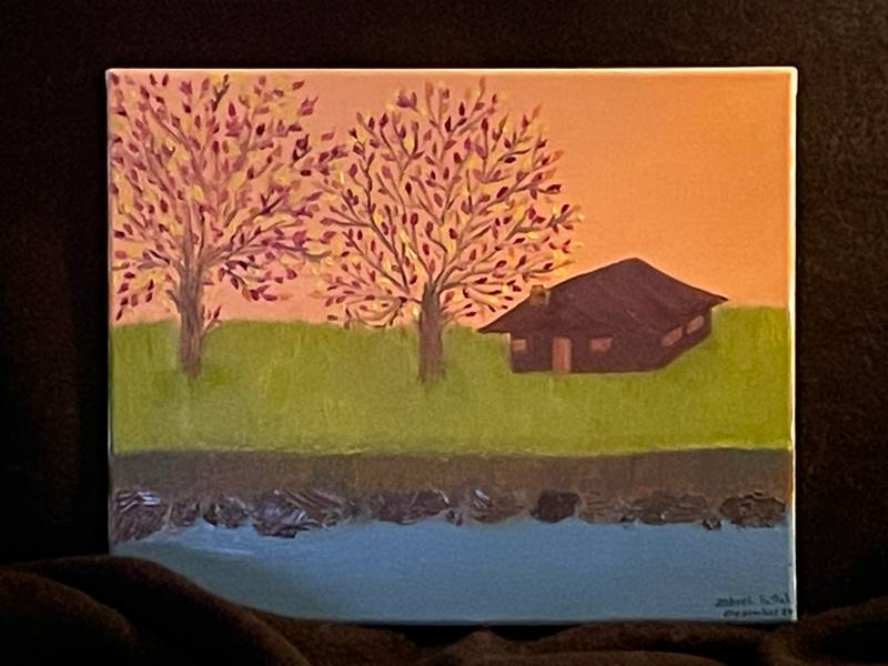 The fall Fine Art Painting Zohreh Fattah - Subjektiv.art