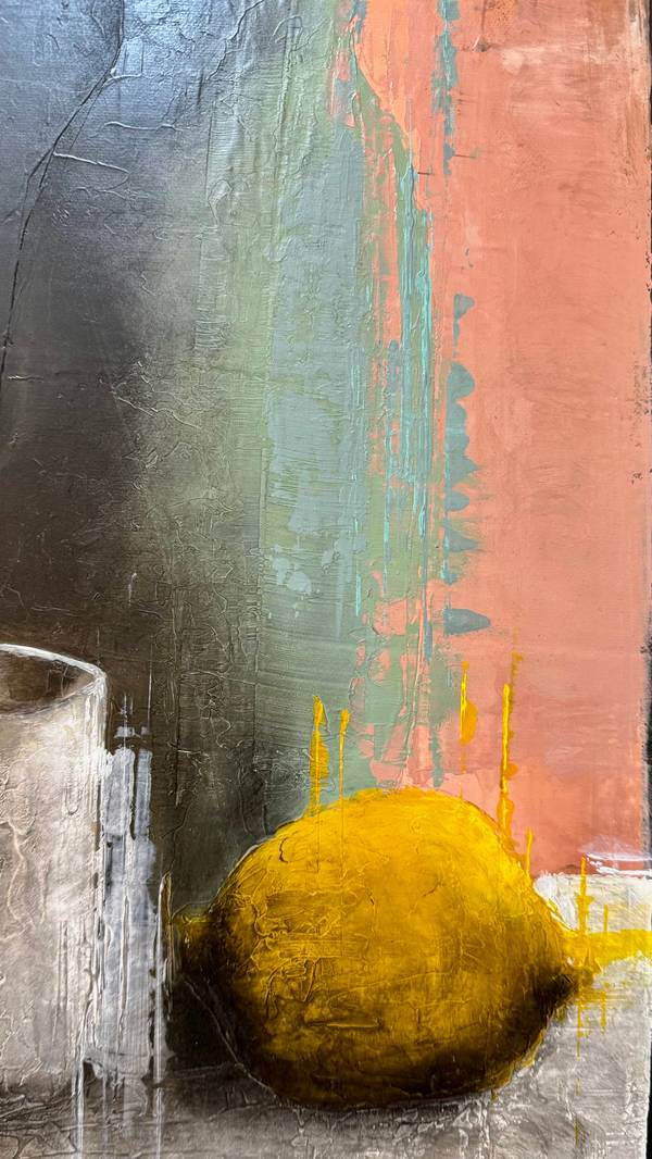 Nature morte n1 Expressive and gestural Painting Muriel Evangelista - Subjektiv.art