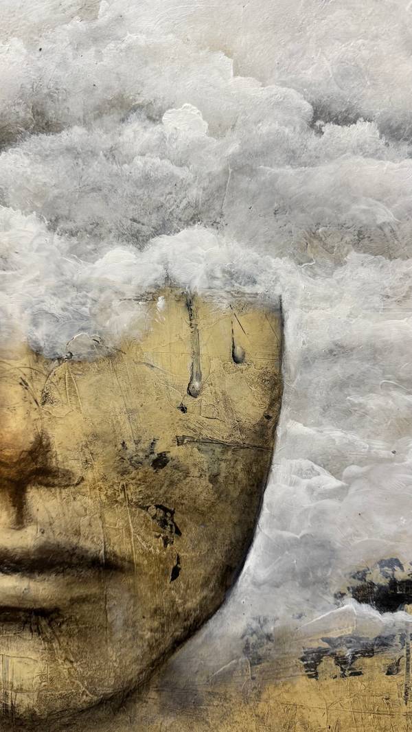 Tristesse Surrealistic Painting Muriel Evangelista - Subjektiv.art