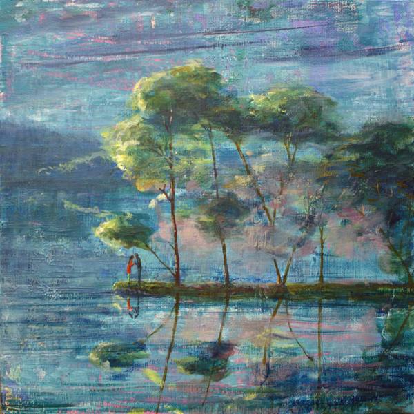 Notre première rencontre sur la presqu'ile Fine Art Painting francois page - Subjektiv.art