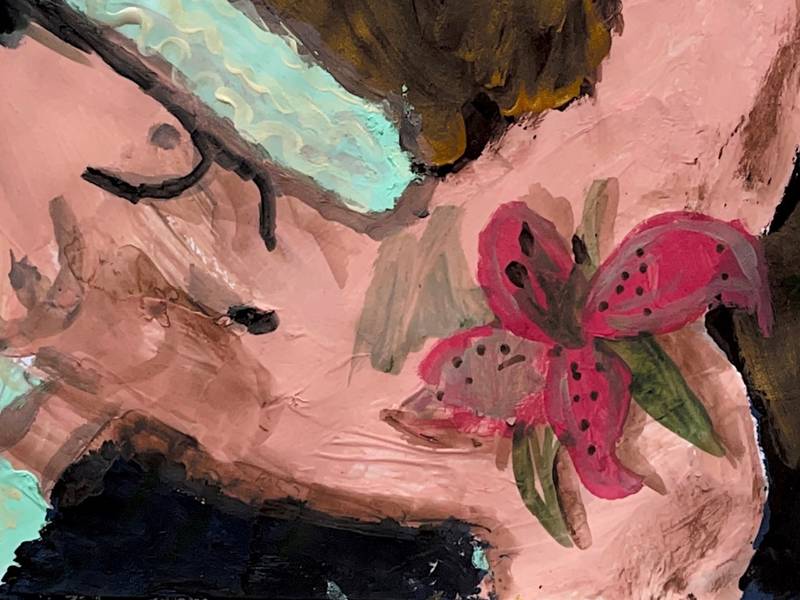 fLOWER Naive Painting Kateryna Kopeikina - Subjektiv.art