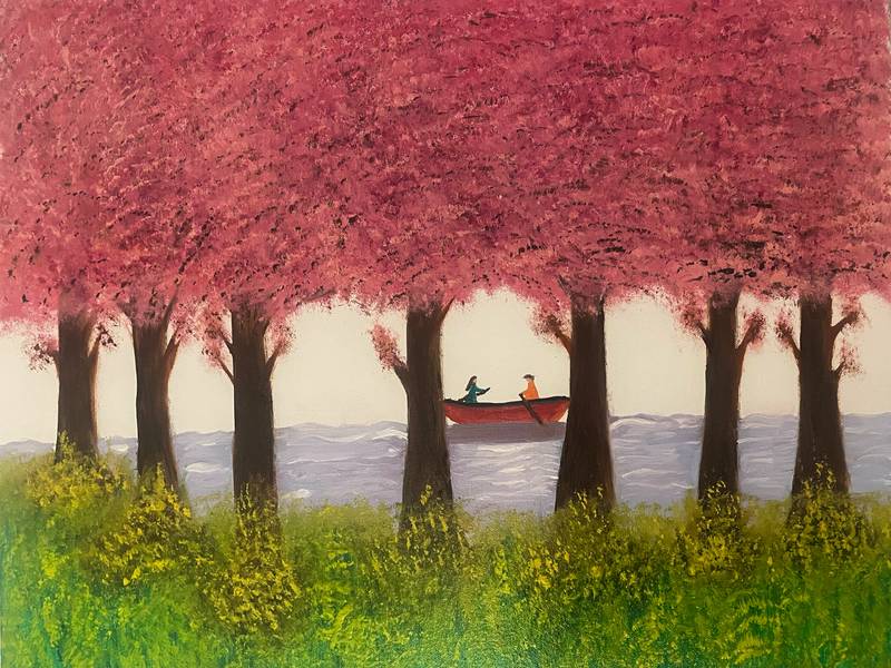 Sakura Fine Art Painting Zohreh Fattah - Subjektiv.art