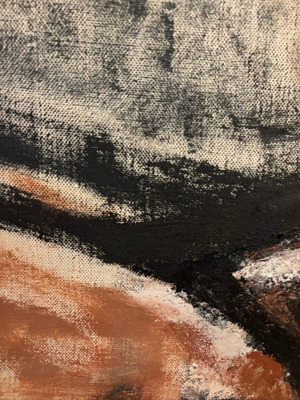 First snow Abstract Painting Olena Ryzhykh - Subjektiv.art