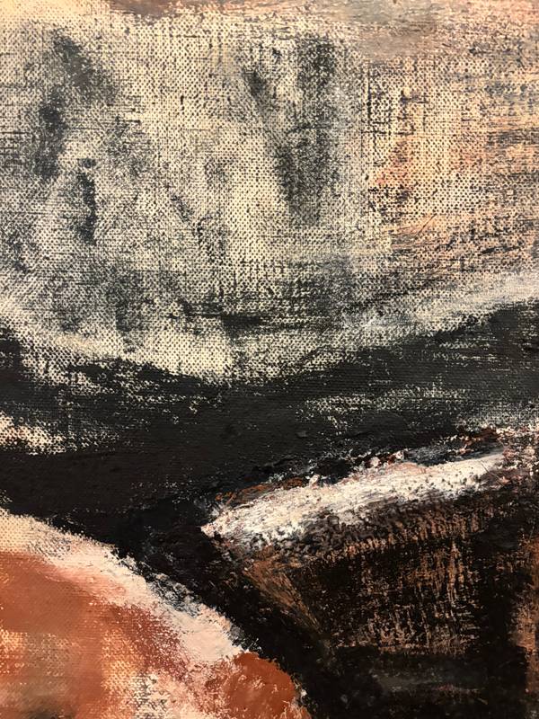 First snow Abstract Painting Olena Ryzhykh - Subjektiv.art