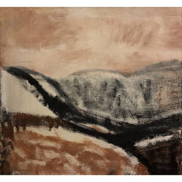 First snow Abstract Painting Olena Ryzhykh - Subjektiv.art