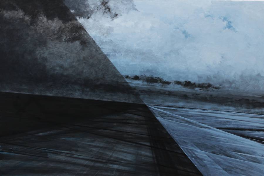 "Evacuation" Fine Art Painting IRYDIY Iryna Dzyndra - Subjektiv.art