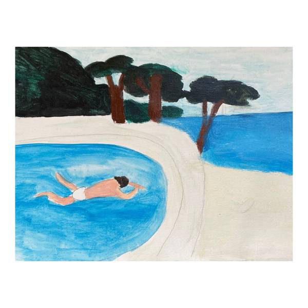 The Pool Fine Art Painting Irfan Ajvazi - Subjektiv.art