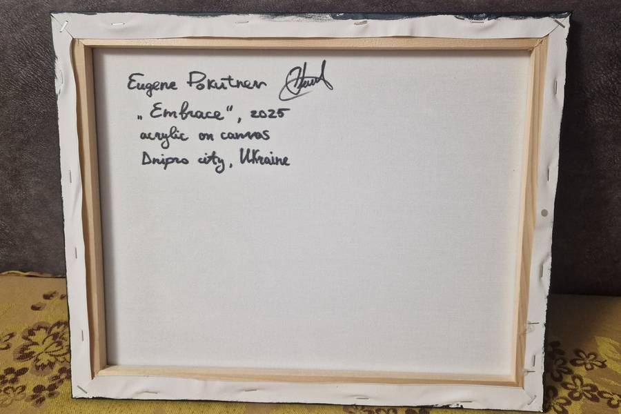 Embrace Abstract Painting Eugene Pokutnev - Subjektiv.art