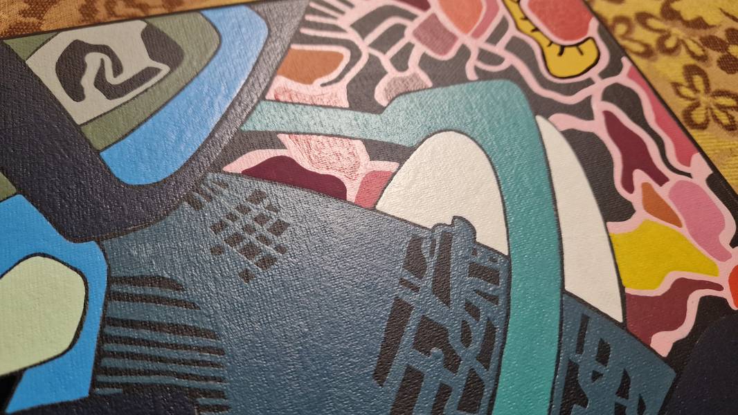 Embrace Abstract Painting Eugene Pokutnev - Subjektiv.art