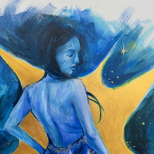 Golden Soul Expressive and gestural Painting Anna Sharynska - Subjektiv.art