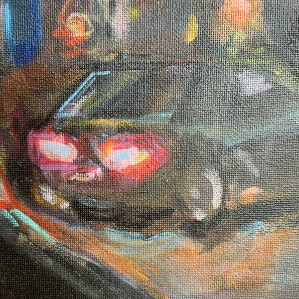 Quiet evening Expressive and gestural Painting Anna Sharynska - Subjektiv.art