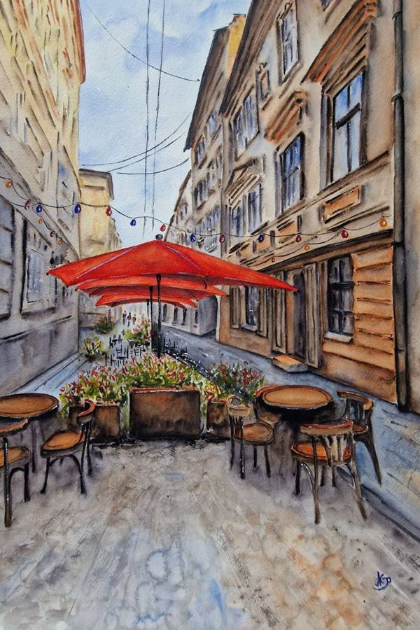 Expectation Expressive and gestural Painting Olena Yemelianova - Subjektiv.art