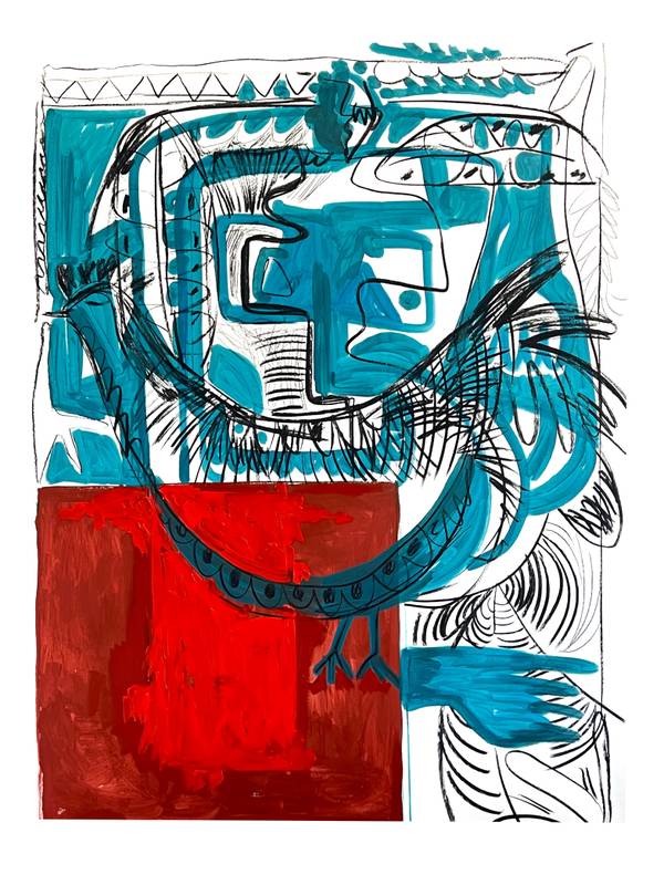 Blue woman Nataliia  Brichuk - Subjektiv.art