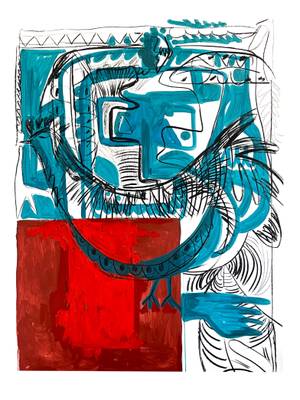 Blue woman - Subjektiv.art