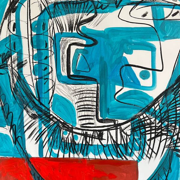 Blue woman Fine Art Painting Nataliia  Brichuk - Subjektiv.art