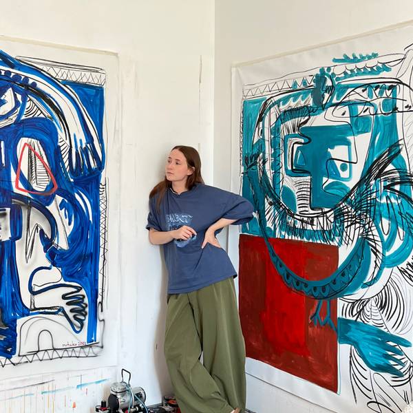 Blue woman Fine Art Painting Nataliia  Brichuk - Subjektiv.art