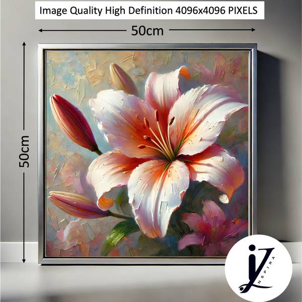Lily Blossom – High-Resolution Digital Wall Art Modern Prints Ilham Inspira - Subjektiv.art