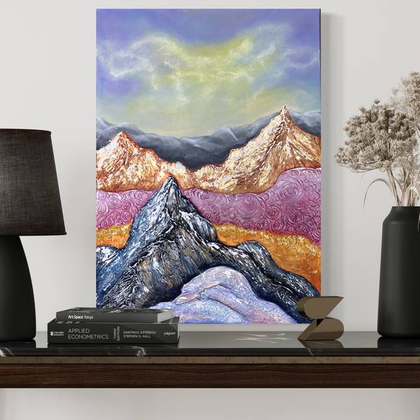 Summer mountain magic Modern Painting Yuliia Kiselova - Subjektiv.art