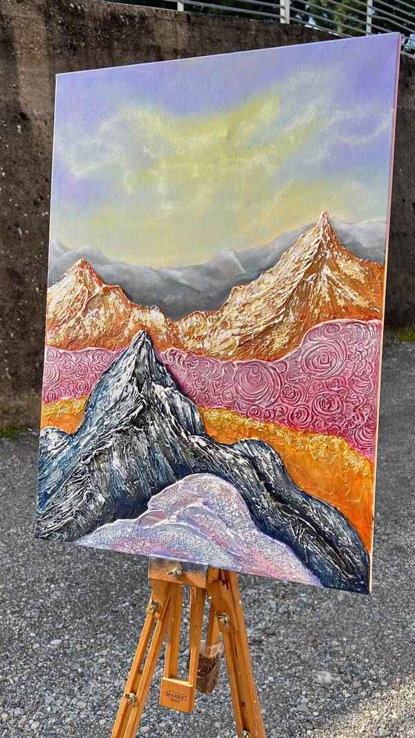 Summer mountain magic Modern Painting Yuliia Kiselova - Subjektiv.art