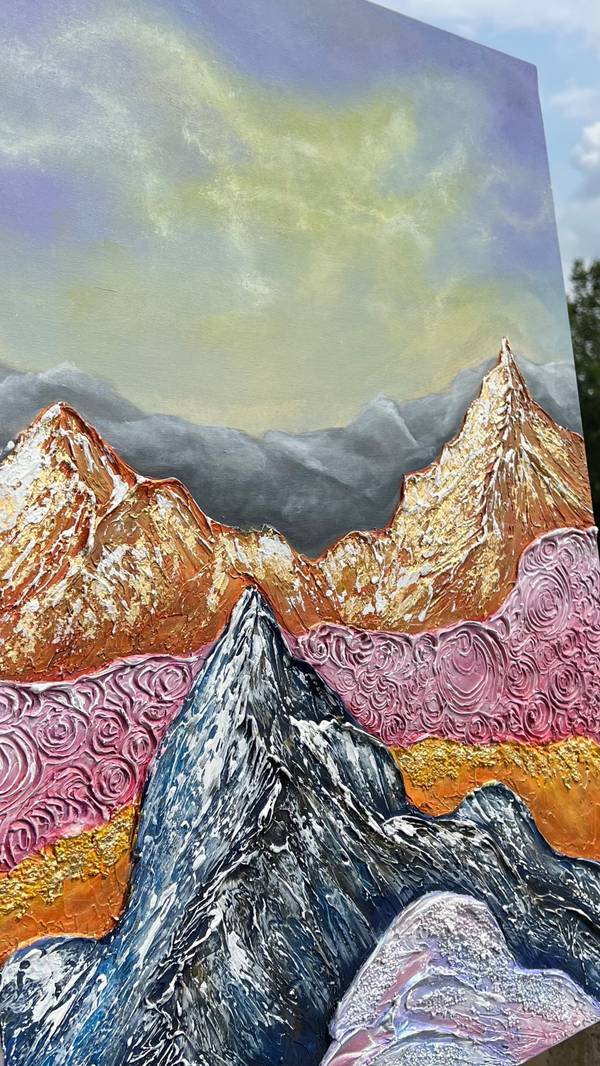 Summer mountain magic Modern Painting Yuliia Kiselova - Subjektiv.art