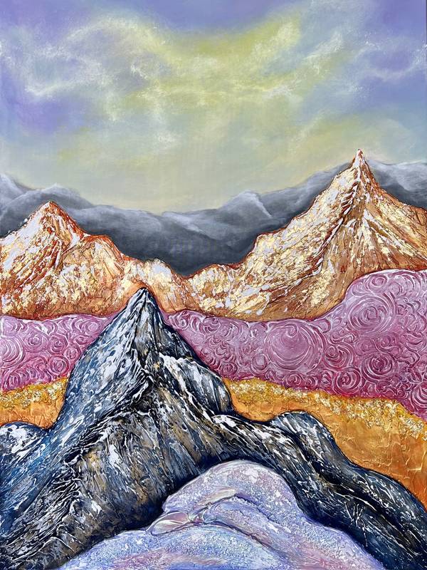 Summer mountain magic Modern Painting Yuliia Kiselova - Subjektiv.art