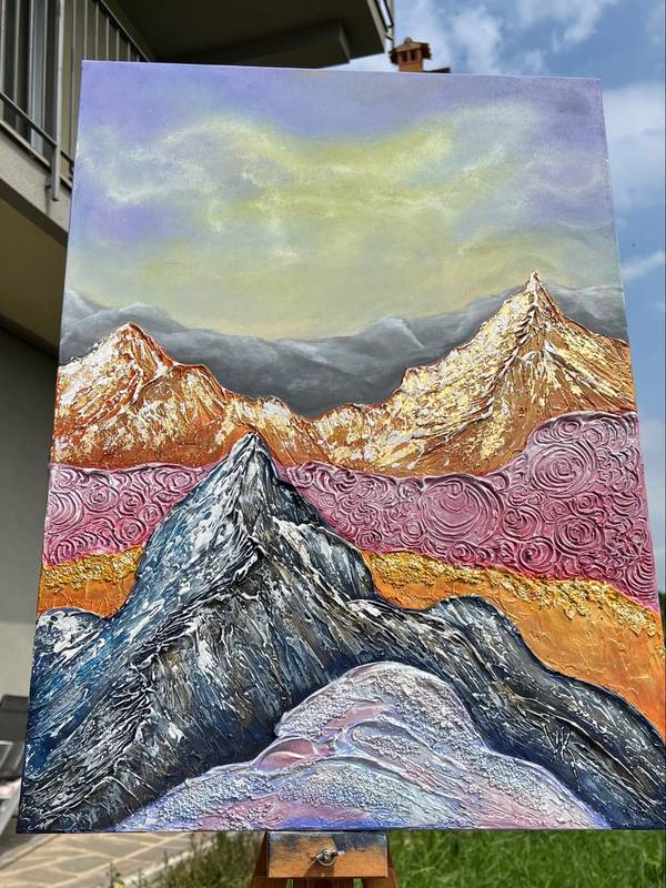 Summer mountain magic Modern Painting Yuliia Kiselova - Subjektiv.art