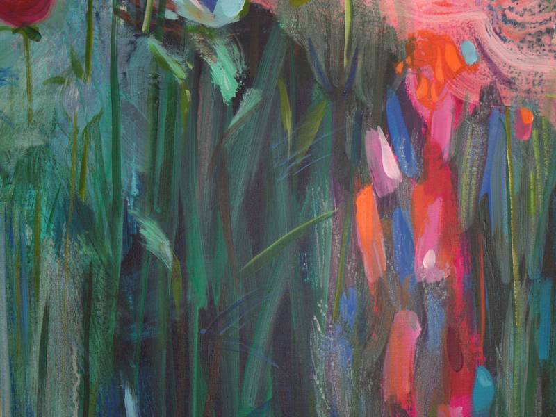 Tu m'avais chuchoté à l'oreille:"Trouble-moi comme ce jardin de printemps!" Fine Art Painting francois page - Subjektiv.art