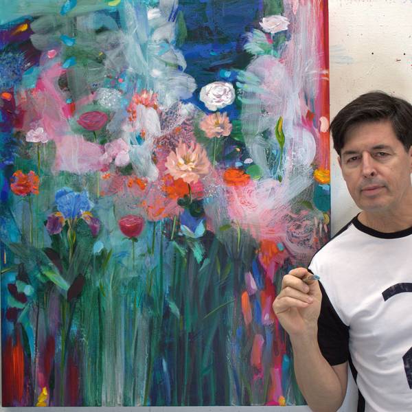 Tu m'avais chuchoté à l'oreille:"Trouble-moi comme ce jardin de printemps!" Fine Art Painting francois page - Subjektiv.art