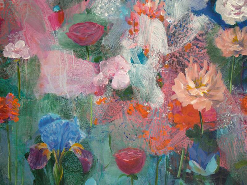 Tu m'avais chuchoté à l'oreille:"Trouble-moi comme ce jardin de printemps!" Fine Art Painting francois page - Subjektiv.art