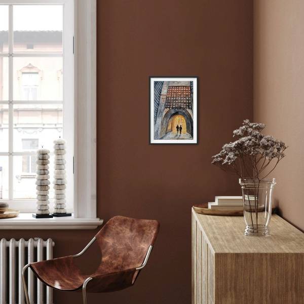 Two in town Expressive and gestural Painting Olena Yemelianova - Subjektiv.art