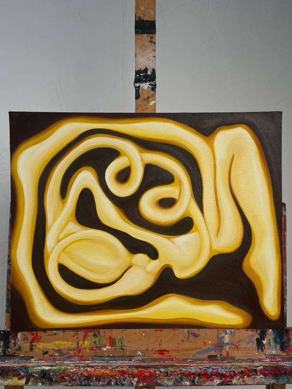 Womb of Creation Surrealistic Painting Anna Kostritskaya - Subjektiv.art