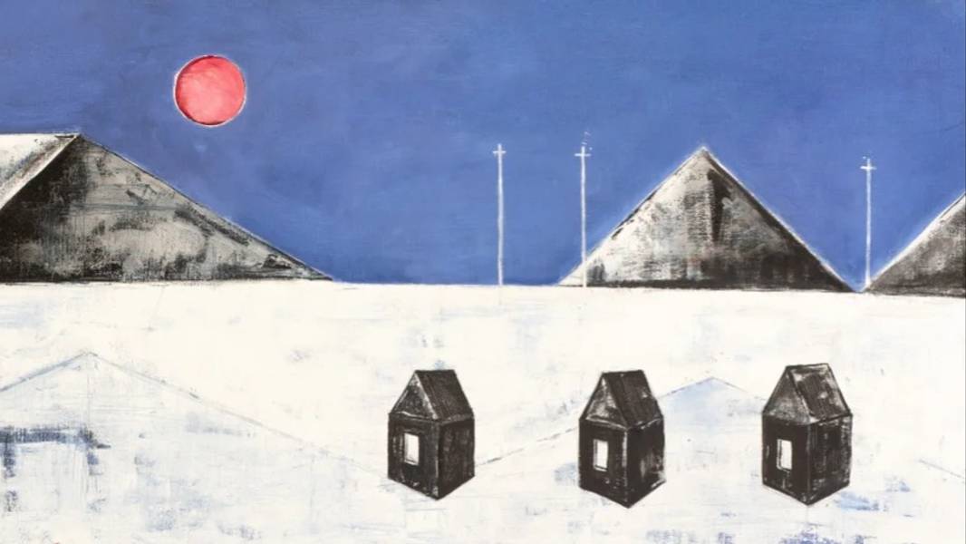 Ship from the "Cold" series Fine Art Painting Polina Kuznetsova - Subjektiv.art