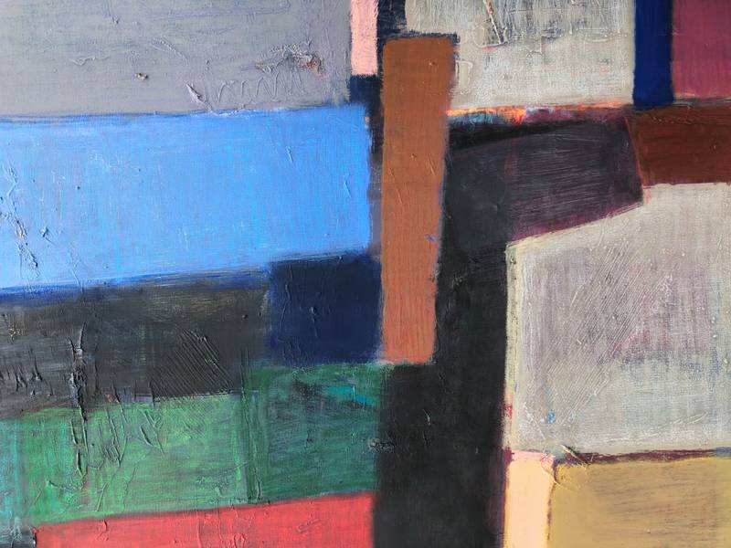 'Black pegasus II' Abstract Painting Olga Konoshchuk - Subjektiv.art