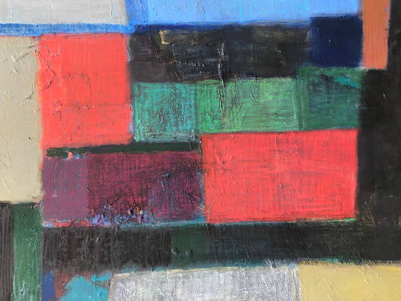 'Black pegasus II' Abstract Painting Olga Konoshchuk - Subjektiv.art