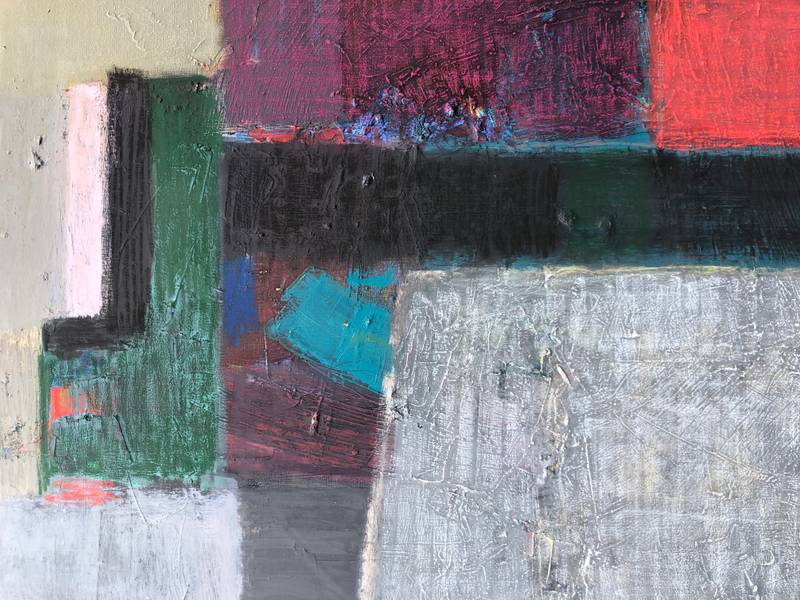 'Black pegasus II' Abstract Painting Olga Konoshchuk - Subjektiv.art