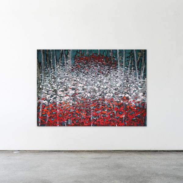 Garden Abstract Painting Liudmila Davydenko - Subjektiv.art