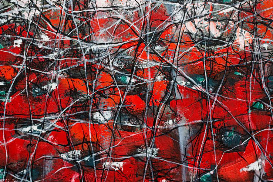 Garden Abstract Painting Liudmila Davydenko - Subjektiv.art