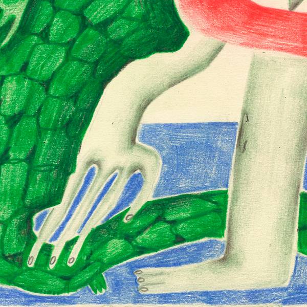 «Meal» Naive Drawing Sasha Luneva - Subjektiv.art