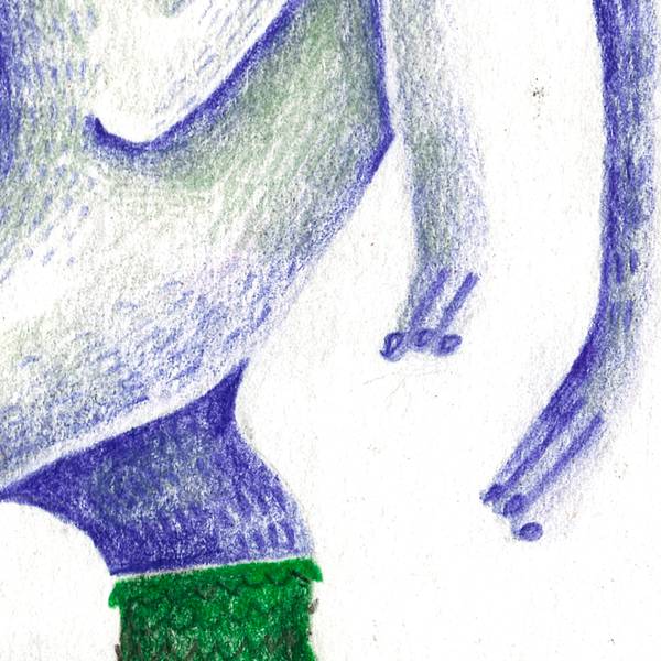 «Hard work» Naive Drawing Sasha Luneva - Subjektiv.art