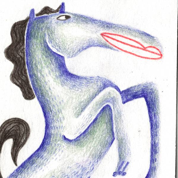 «Hard work» Naive Drawing Sasha Luneva - Subjektiv.art