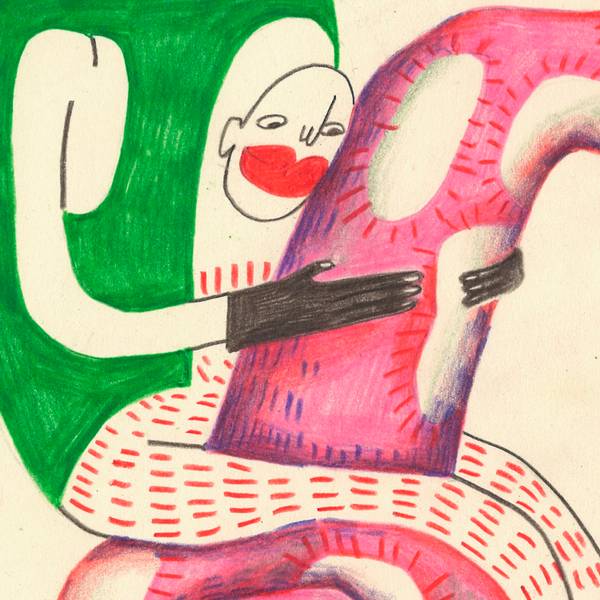 «Horse rider» Naive Drawing Sasha Luneva - Subjektiv.art