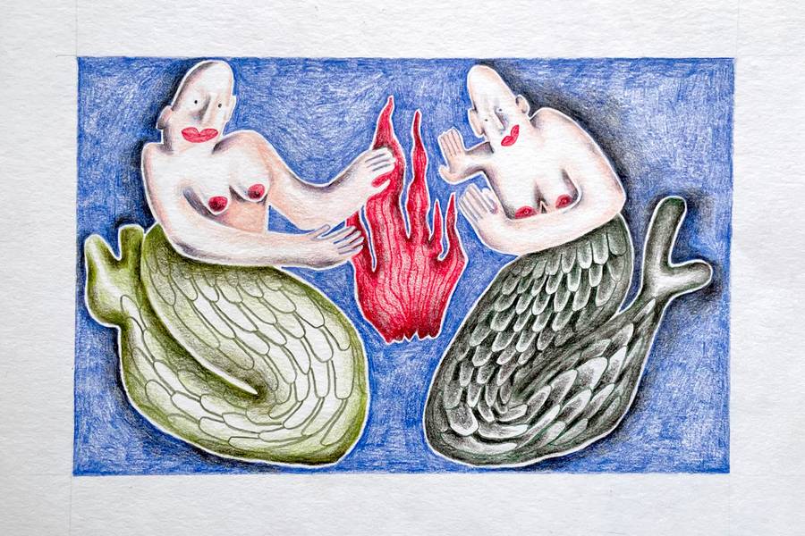 «Mermaids warm themselves by the flame»  - Subjektiv.art